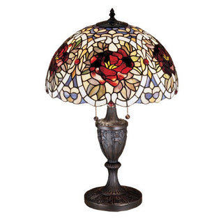 24" High Renaissance Rose Table Lamp