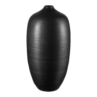 CEOLA Ceramic Floor Vase - Black - 24.8" H x 12.4" / 63 x 31.5cm