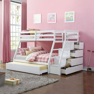 ACME FurnitureJason Twin/Full Bunk Bed W/ Trundle & Storage37105Aloha Habitat