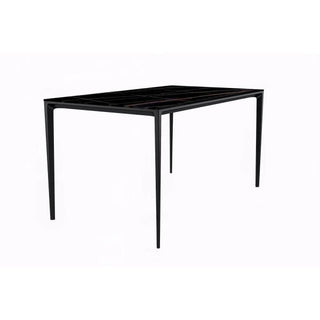 LeisureModLeisureMod | Avo Series Modern Dining Table Black Base, With 55 Clear Glass Top | ATBL-55W-SATBL-55BLG-SAloha Habitat