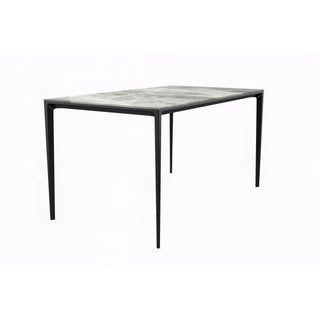 LeisureModLeisureMod | Avo Series Modern Dining Table Black Base, With 55 Clear Glass Top | ATBL-55W-SATBL-55IGR-SAloha Habitat