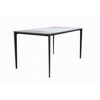 LeisureModLeisureMod | Avo Series Modern Dining Table Black Base, With 55 Clear Glass Top | ATBL-55W-SATBL-55PGR-SAloha Habitat