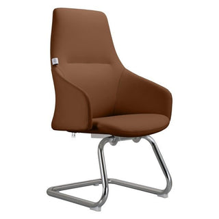 LeisureModLeisureMod | Celeste Series Guest Office Chair in White Leather | CGO20CGO20DBRLAloha Habitat