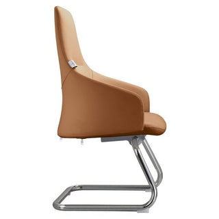 LeisureModLeisureMod | Celeste Series Guest Office Chair in White Leather | CGO20CGO20LBRLAloha Habitat