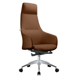 LeisureModLeisureMod | Celeste Series Tall Office Chair in White Leather | COT20COT20DBRLAloha Habitat