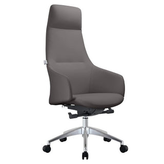 LeisureModLeisureMod | Celeste Series Tall Office Chair in White Leather | COT20COT20GRLAloha Habitat