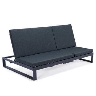 LeisureModLeisureMod | Chelsea Convertible Lounge Reclining Double Chaise With Cushions | CLBL-82CLBL-82BLAloha Habitat