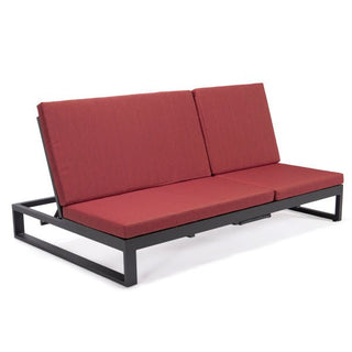 LeisureModLeisureMod | Chelsea Convertible Lounge Reclining Double Chaise With Cushions | CLBL-82CLBL-82RAloha Habitat
