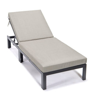 LeisureModLeisureMod | Chelsea Modern Outdoor Chaise Lounge Chair With Cushions | CLBL-77CLBL-77BGAloha Habitat