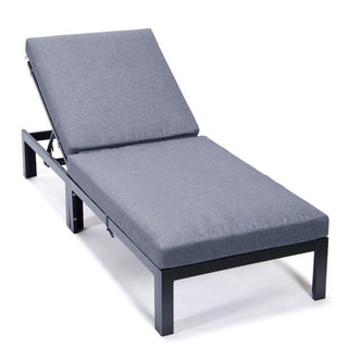 LeisureModLeisureMod | Chelsea Modern Outdoor Chaise Lounge Chair With Cushions | CLBL-77CLBL-77BUAloha Habitat