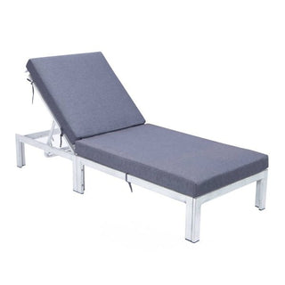 LeisureModLeisureMod | Chelsea Modern Outdoor Weathered Grey Chaise Lounge Chair With Cushions Set of 2 | CLWGR-77CLWGR-77BUAloha Habitat