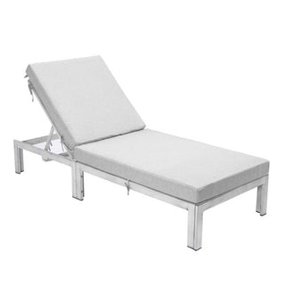 LeisureModLeisureMod | Chelsea Modern Outdoor Weathered Grey Chaise Lounge Chair With Cushions Set of 2 | CLWGR-77CLWGR-77LGRAloha Habitat