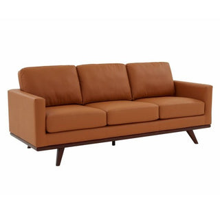 LeisureModLeisureMod | Chester Modern Leather Sofa With Birch Wood Base | CS83CS83TN-LAloha Habitat