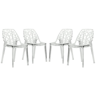 LeisureModLeisureMod | Cornelia Modern Spring Cut-Out Tree Design Stackable Dining Chair | C18TBU4C18CL4Aloha Habitat