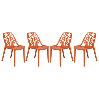 LeisureModLeisureMod | Cornelia Modern Spring Cut-Out Tree Design Stackable Dining Chair | C18TBU4C18OR4Aloha Habitat