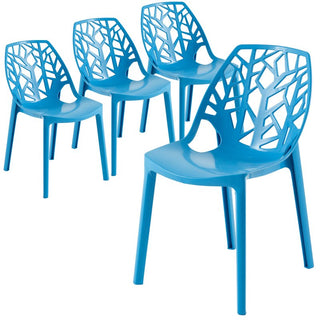 LeisureModLeisureMod | Cornelia Modern Spring Cut-Out Tree Design Stackable Dining Chair | C18TBU4C18SBU4Aloha Habitat