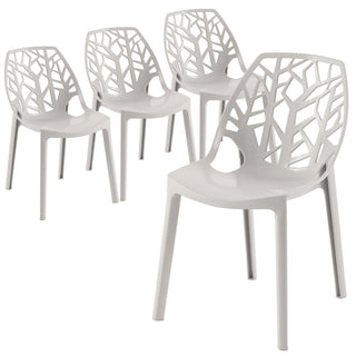 LeisureModLeisureMod | Cornelia Modern Spring Cut-Out Tree Design Stackable Dining Chair | C18TBU4C18SGR4Aloha Habitat