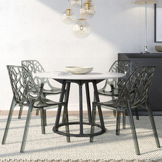 LeisureModLeisureMod | Cornelia Modern Spring Cut-Out Tree Design Stackable Dining Chair | C18TBU4C18TBL4Aloha Habitat