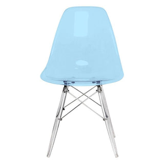 LeisureModLeisureMod | Dover Molded Side Chair with Acrylic Base, Set of 4 | EPC19WR4EPC19TBU4Aloha Habitat