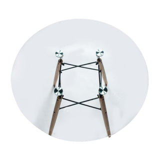 LeisureModLeisureMod | Dover Round Wooden Top Dining Table W/ Natural Wood Eiffel Base | EP47REP47WTRAloha Habitat