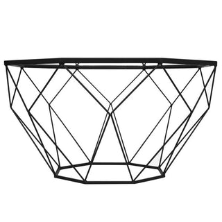 LeisureModLeisureMod | Malibu Large Modern Octagon Glass Top Coffee Table With Geometric Base | MD31MD31BLAloha Habitat