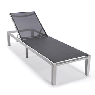 LeisureModLeisureMod | Marlin Patio Chaise Lounge Chair With White Aluminum Frame, Set of 2 | MLW-77W2MLW-77BL2Aloha Habitat