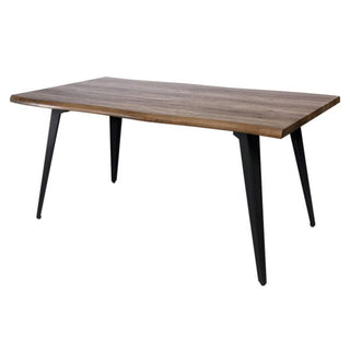 LeisureModLeisureMod | Ravenna Modern Rectangular Wood 63" Dining Table With Metal Legs | RTM63RTM63BRAloha Habitat