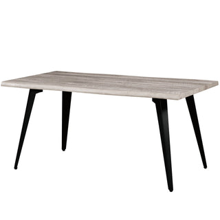 LeisureModLeisureMod | Ravenna Modern Rectangular Wood 63" Dining Table With Metal Legs | RTM63RTM63WOAloha Habitat