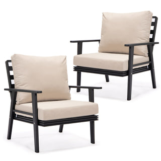 LeisureModLeisureMod | Walbrooke Modern Black Patio Arm Chair, Set of 2 | WBL-31-27R2WBL-31-27BG2Aloha Habitat