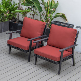 LeisureModLeisureMod | Walbrooke Modern Black Patio Arm Chair, Set of 2 | WBL-31-27R2WBL-31-27BG2Aloha Habitat