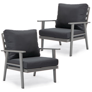 LeisureModLeisureMod | Walbrooke Modern Grey Patio Arm Chair, Set of 2 | WGR-31-27R2WGR-31-27CH2Aloha Habitat