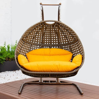LeisureModLeisureMod | Wicker Hanging Double Egg Swing Chair | EKDBGEKDBG-57AAloha Habitat
