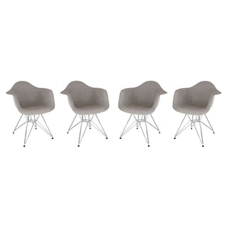 LeisureModLeisureMod | Willow Fabric Eiffel Accent Chair, Set of 4 | WM24GRT4WM24GRT4Aloha Habitat