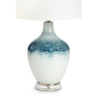 Lux LightingCoast 28.5" Blue and White Glass Table Lamp, (Set of 2)LUX-110-BLUE/WHITEAloha Habitat