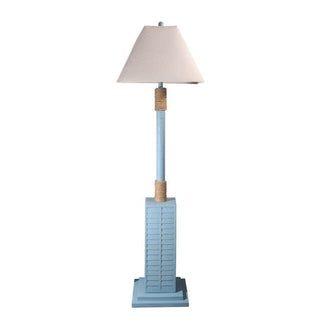 Lux LightingFloor Shutter 63" Polyresin Coastal Floor Lamp Blue (1pk)LUX-FL-1752-BLUEAloha Habitat