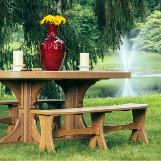 LuxCraft52″ Outdoor Table BenchP52TBAMAloha Habitat