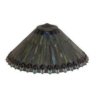 Meyda Lighting20" Wide Tiffany Jeweled Peacock Shade26317Aloha Habitat