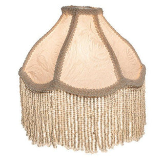 Meyda Lighting6" Wide Fabric & Fringe Recurve Ivory Shade21052Aloha Habitat