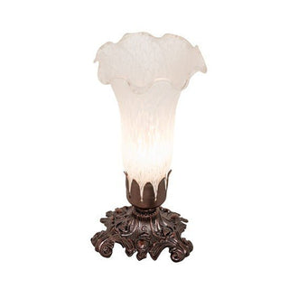 Meyda Lighting8" High White Tiffany Pond Lily Victorian Accent Lamp11259Aloha Habitat
