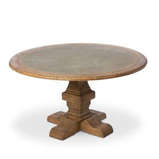 Park Hill CollectionPark Hill | Aged Zinc Top Round Dining Table | EFT06093EFT06093Aloha Habitat