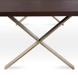 Park Hill CollectionPark Hill | Rhodes Leather and Brass Dining Table | EFT26321EFT26321Aloha Habitat
