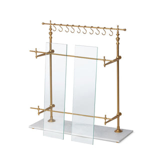 Park Hill CollectionPark Hill | White Marble and Brass Bistro Rack | EAW26057EAW26057Aloha Habitat