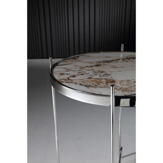PasargadPasargad Home Luxe Glass & Steel Side Table, MulticolorJJ - 1061BAloha Habitat