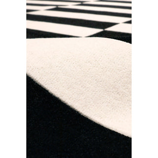 PasargadPasargad Home Rodeo Collection Hand - Tufted White/Black Bsilk & Wool Area Rug - 7' 9" X 9' 9"PCC - 04 8X10Aloha Habitat