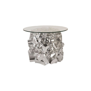 Phillips CollectionCairn Side Table, Resin, Silver LeafPH88067Aloha Habitat