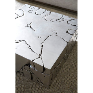 Phillips CollectionChunk Square Coffee Table, Silver LeafPH104344Aloha Habitat