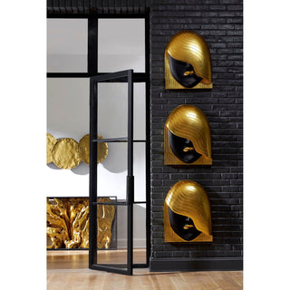 Phillips CollectionFashion Faces Wall Art, Large, Her Left Wave, Black and GoldPH112030Aloha Habitat