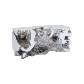 Phillips CollectionFreeform Bench, White, Silver Leaf, SMPH63350Aloha Habitat