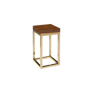 Phillips CollectionHayden End Table, Natural, Narrow, Square, Plated Brass BaseCH72065Aloha Habitat
