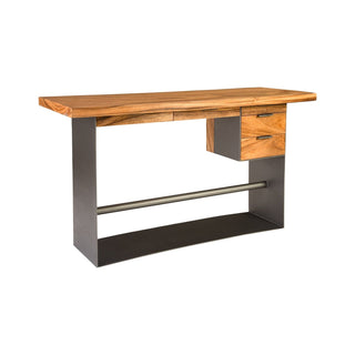 Phillips CollectionIron Frame Standing Desk with Drawers, Natural, Bar HeightTH82453Aloha Habitat